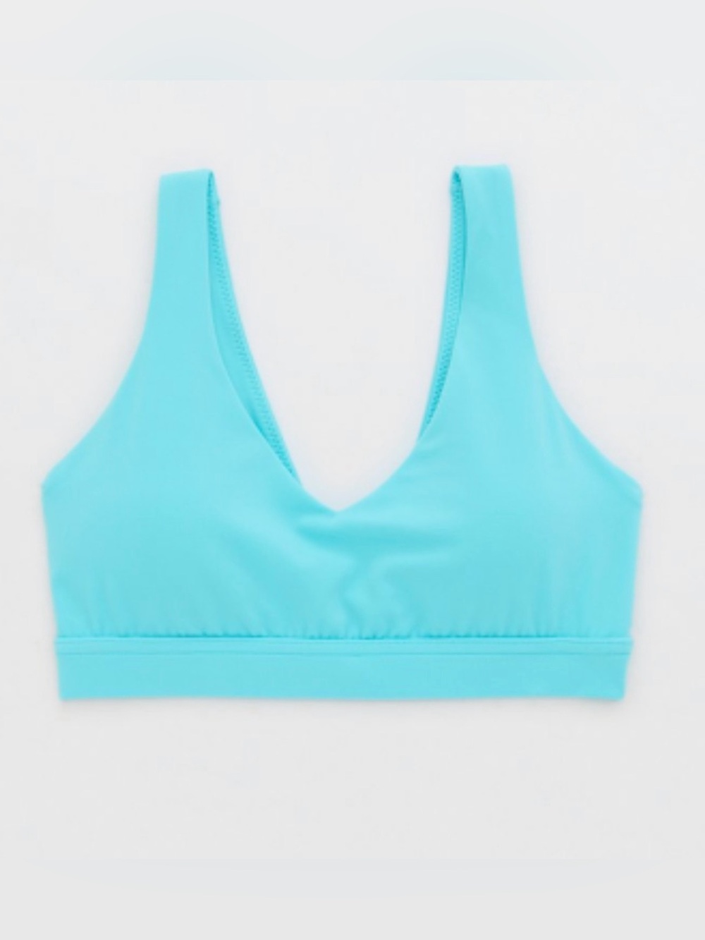 OFFLINE By Aerie Real Me Open Back Sports Bra Cyan Blue